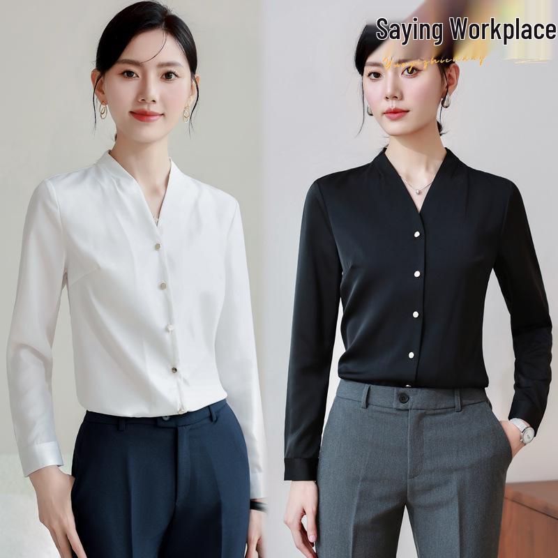 Women s Retro Hong Kong V-Neck Chiffon Shirt - Long Sleeve, Loose Fit, Stylish Workwear for Spring/Autumn XXXXL
Women s Retro Hong Kong V-Neck Chiffon Shirt - Long Sleeve, Loose Fit, Stylish Workwear for Spring/Autumn XXXXL