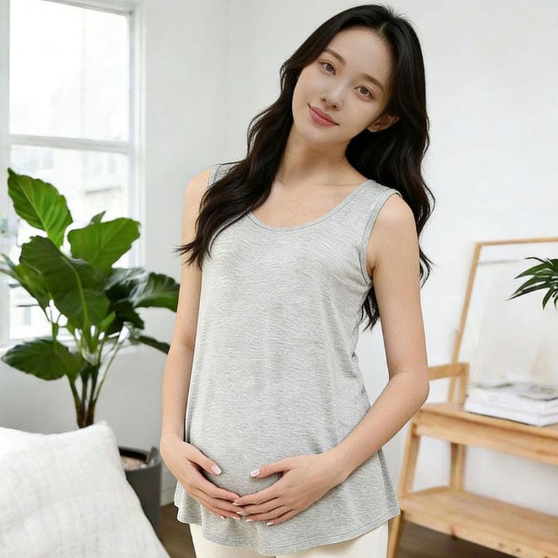 Korean Style Maternity Sleeveless Camisole: Multi-Color, Solid, Loose Fit, Slimming, Versatile, Trendy Summer Vest. 2XL (recommended for 145-165 jin)
Korean Style Maternity Sleeveless Camisole: Multi-Color, Solid, Loose Fit, Slimming, Versatile, Trendy Summer Vest. 2XL (recommended for 145-165 jin)