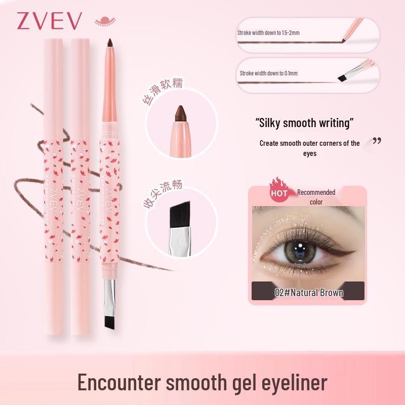 ZVEV Encounter Smooth Gel Pencil: Easy to Color, Smudge-Proof, Long-Lasting, Double-Headed Eyeliner for Beginners, Sweatproof.
ZVEV Encounter Smooth Gel Pencil: Easy to Color, Smudge-Proof, Long-Lasting, Double-Headed Eyeliner for Beginners, Sweatproof.