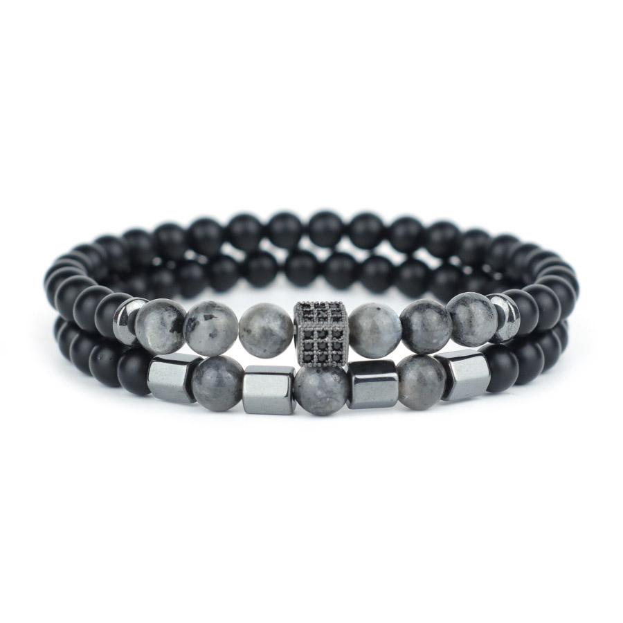 Fashion Men Bracelet Set 2Pcs 5 Types Of Stones Beaded Braslet Cubic Zirconia Charm Braclet Street Cool Riding Accessories Homme
Fashion Men Bracelet Set 2Pcs 5 Types Of Stones Beaded Braslet Cubic Zirconia Charm Braclet Street Cool Riding Accessories Homme