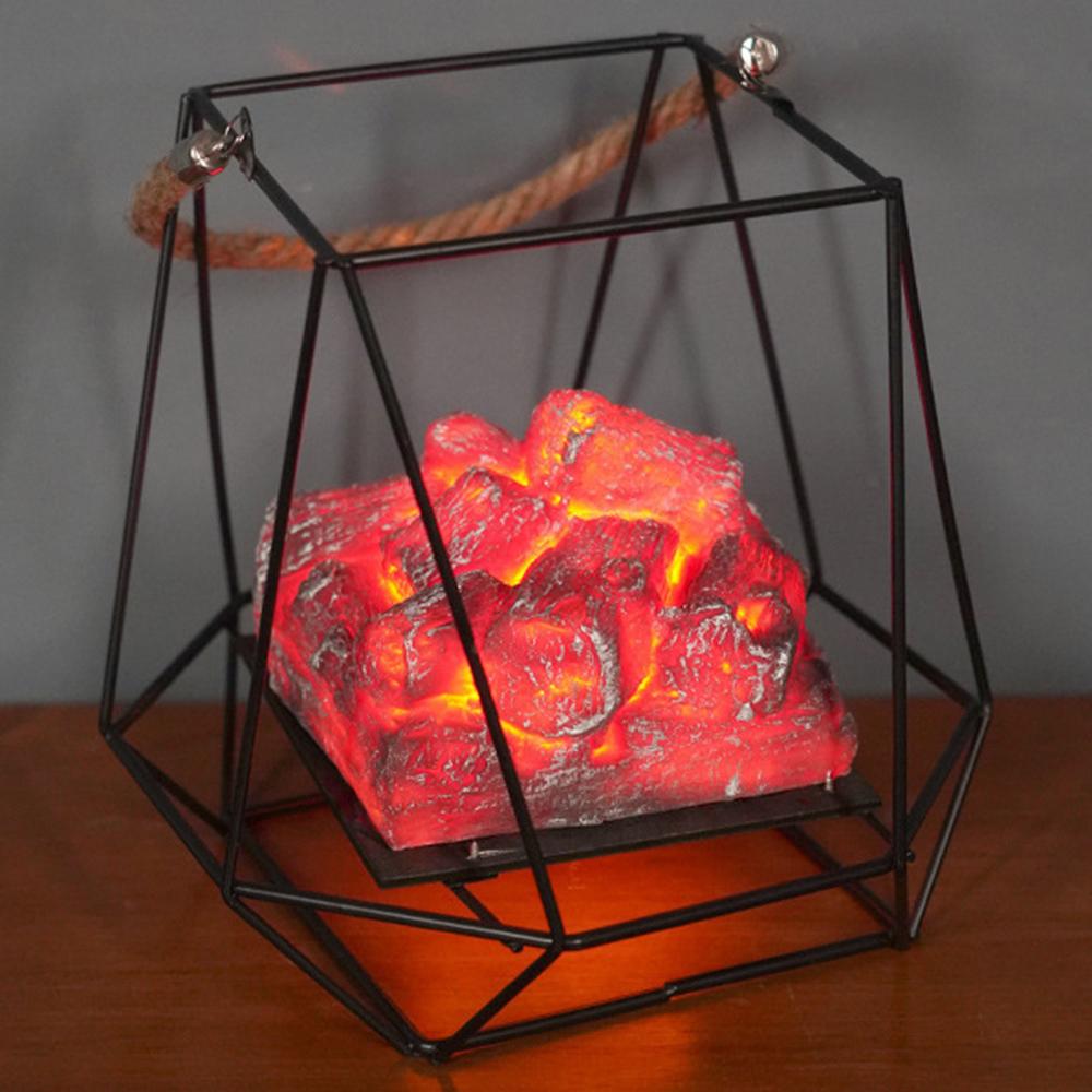 Imitation Charcoal Flame Lamp LED Decorative Light Iron Ornament Home Decoration A
Imitation Charcoal Flame Lamp LED Decorative Light Iron Ornament Home Decoration A