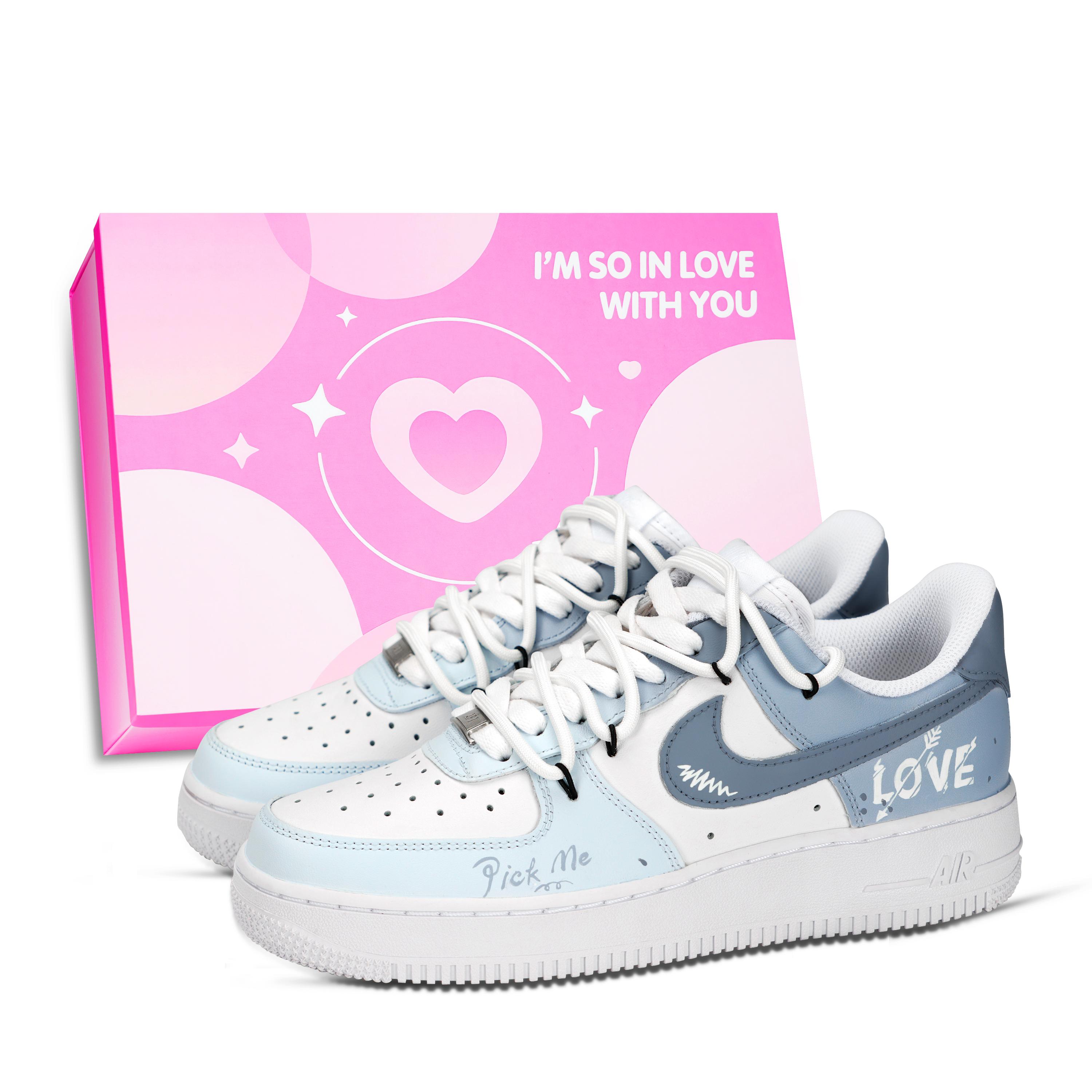 Nike Air Force 1 Arrow Of Love Cow Leather Slip Resistant Abrasion Resistant Low top Skateboard Shoes Unisex Sea Blue DD8959-100(Team969 BOX) 42
Nike Air Force 1 Arrow Of Love Cow Leather Slip Resistant Abrasion Resistant Low top Skateboard Shoes Unisex Sea Blue DD8959-100(Team969 BOX) 42