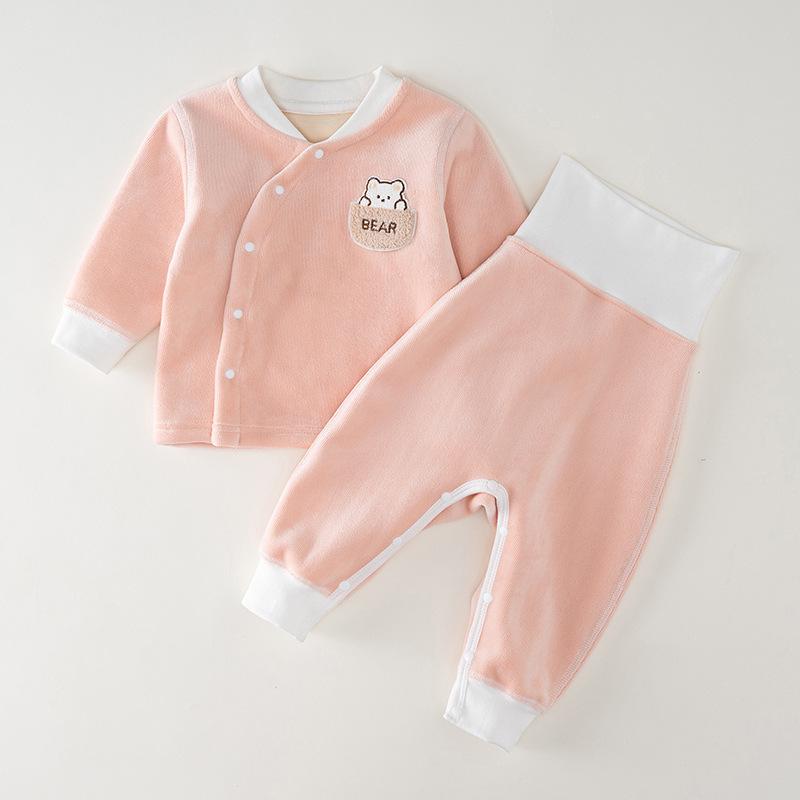 High Waist Baby Fleece Set: Belly Protection Winter Clothes - Thickened Two-Piece for Autumn/Winter, No Need to Remove 80 cm рожевий
High Waist Baby Fleece Set: Belly Protection Winter Clothes - Thickened Two-Piece for Autumn/Winter, No Need to Remove 80 cm рожевий