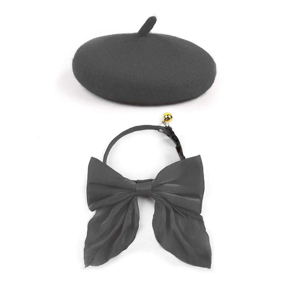 Charming Adjustable Wool Cat Beret Hat And Bow Tie Collar Set In Black Red Pink And S чорний
Charming Adjustable Wool Cat Beret Hat And Bow Tie Collar Set In Black Red Pink And S чорний