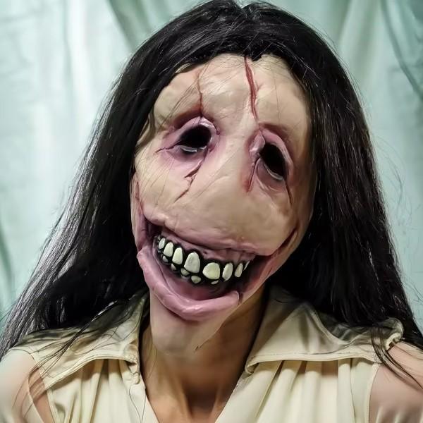 Free labeling and quality inspection, film and television costume props, open-mouth female mask, long-haired female ghost Open-mouthed female horro
Free labeling and quality inspection, film and television costume props, open-mouth female mask, long-haired female ghost Open-mouthed female horro