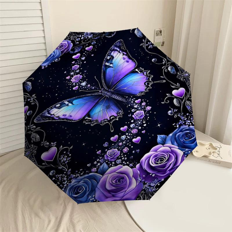 1PC Butterfly Roses Umbrella-8-Rib Reinforced Portable Folding Travel Suitable for All Seasons Outdoor Daily Use Is an Ideal Choice -K0364
1PC Butterfly Roses Umbrella-8-Rib Reinforced Portable Folding Travel Suitable for All Seasons Outdoor Daily Use Is an Ideal Choice -K0364