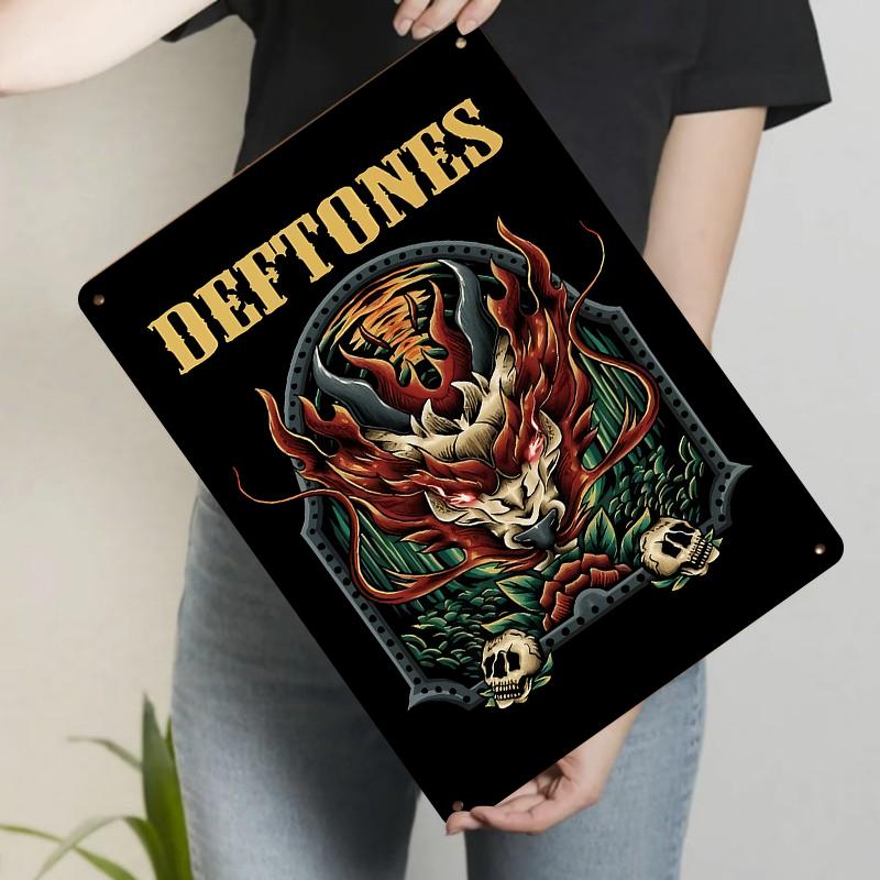 Deftones Band Art Metal Tin Sign Decorative Wall Hanging for Music Fans Home Bar Decoration 20x30cm(7.8x11.8inch)
Deftones Band Art Metal Tin Sign Decorative Wall Hanging for Music Fans Home Bar Decoration 20x30cm(7.8x11.8inch)