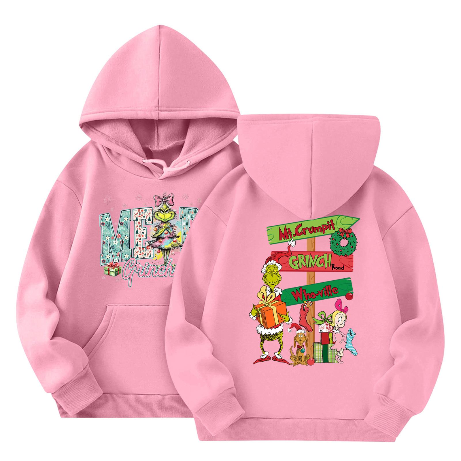 Kids Lightweight Long Sleeve Pullover Hoodie with Front Pocket Grinch Inspired Holiday Graphic Print Soft Fabric Comfortable Fit 130 розовый
Kids Lightweight Long Sleeve Pullover Hoodie with Front Pocket Grinch Inspired Holiday Graphic Print Soft Fabric Comfortable Fit 130 розовый