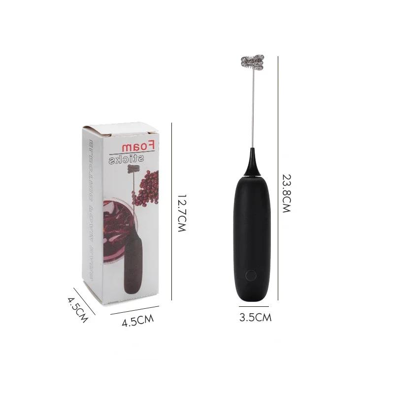 Ручной электрический вспениватель молока, модель на батарейках, ручной взбиватель яиц, миксер для взбивания пены, венчик для взбивания кофейных сливок, кухонный миксер-мешалка чёрный
Ручной электрический вспениватель молока, модель на батарейках, ручной взбиватель яиц, миксер для взбивания пены, венчик для взбивания кофейных сливок, кухонный миксер-мешалка чёрный