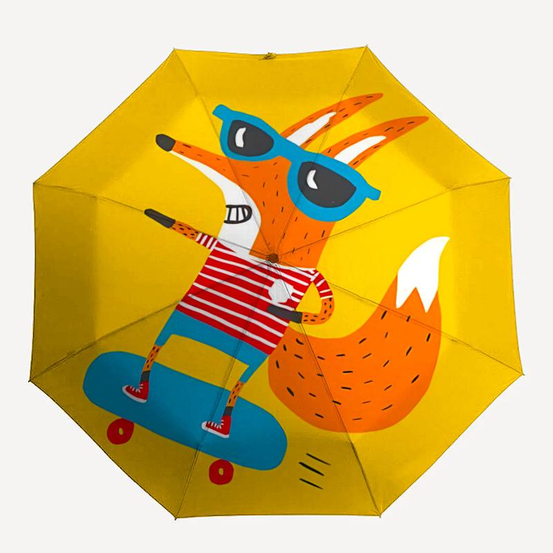 1pc Skateboarding Fox Cool Fox One Umbrella a Plastic Hle, Compact Stylish, with a Vibrant Cartoon Pattern, Perfect Home, Travel
1pc Skateboarding Fox Cool Fox One Umbrella a Plastic Hle, Compact Stylish, with a Vibrant Cartoon Pattern, Perfect Home, Travel