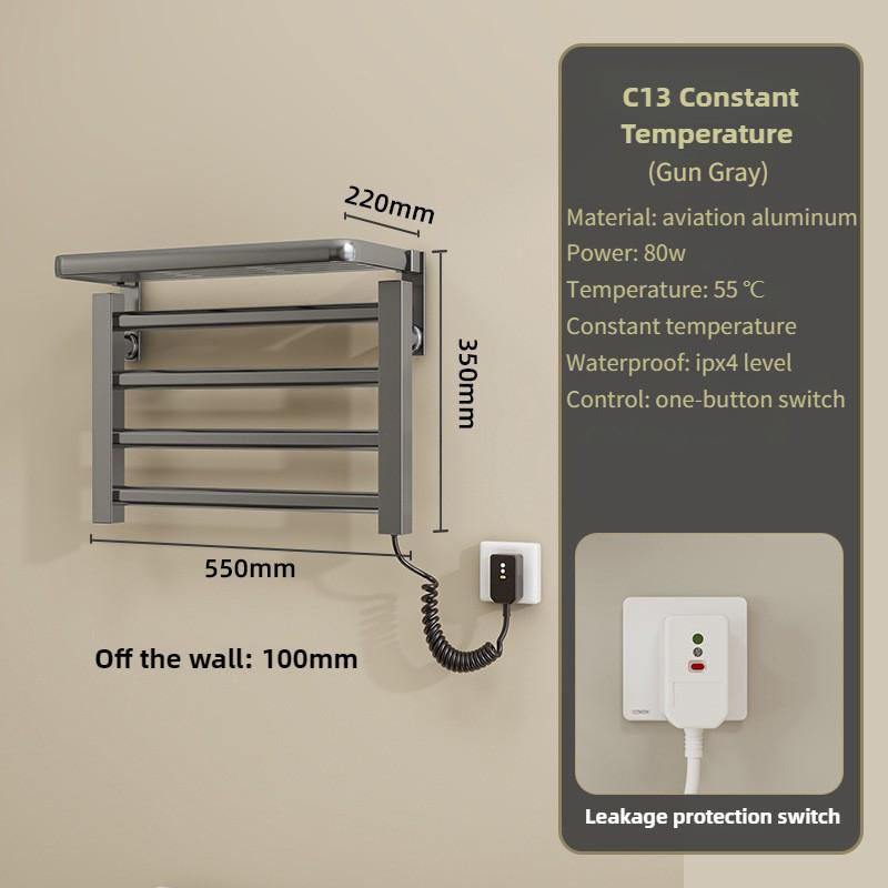 Бытовая интеллектуальная стерилизация Сушилка для полотенец Стойка для хранения полотенец с постоянной температурой для ванной комнаты C13 Gray
Бытовая интеллектуальная стерилизация Сушилка для полотенец Стойка для хранения полотенец с постоянной температурой для ванной комнаты C13 Gray