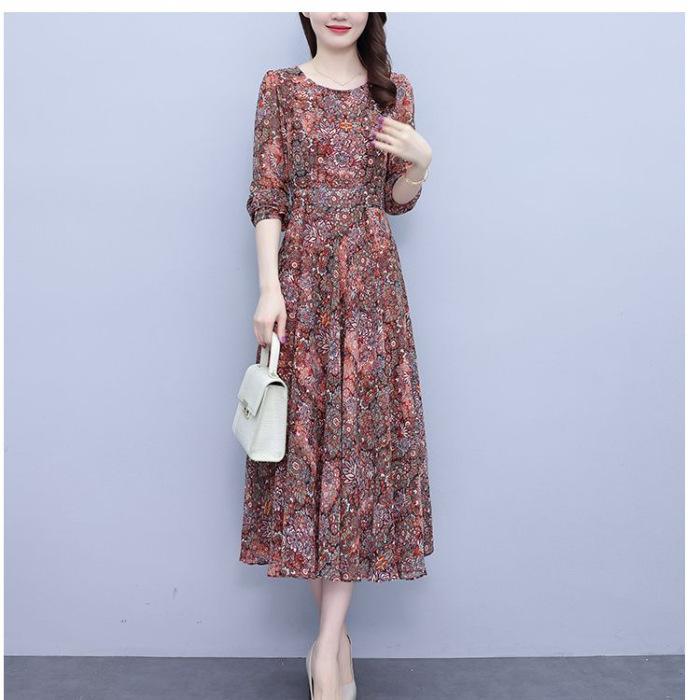 Zhigong 111g Pocket Autumn and Winter Long Sleeve Floral Middle-aged and Elderly Women s Clothing Mom Temperament Fashion Long Dress 4XL червоний
Zhigong 111g Pocket Autumn and Winter Long Sleeve Floral Middle-aged and Elderly Women s Clothing Mom Temperament Fashion Long Dress 4XL червоний