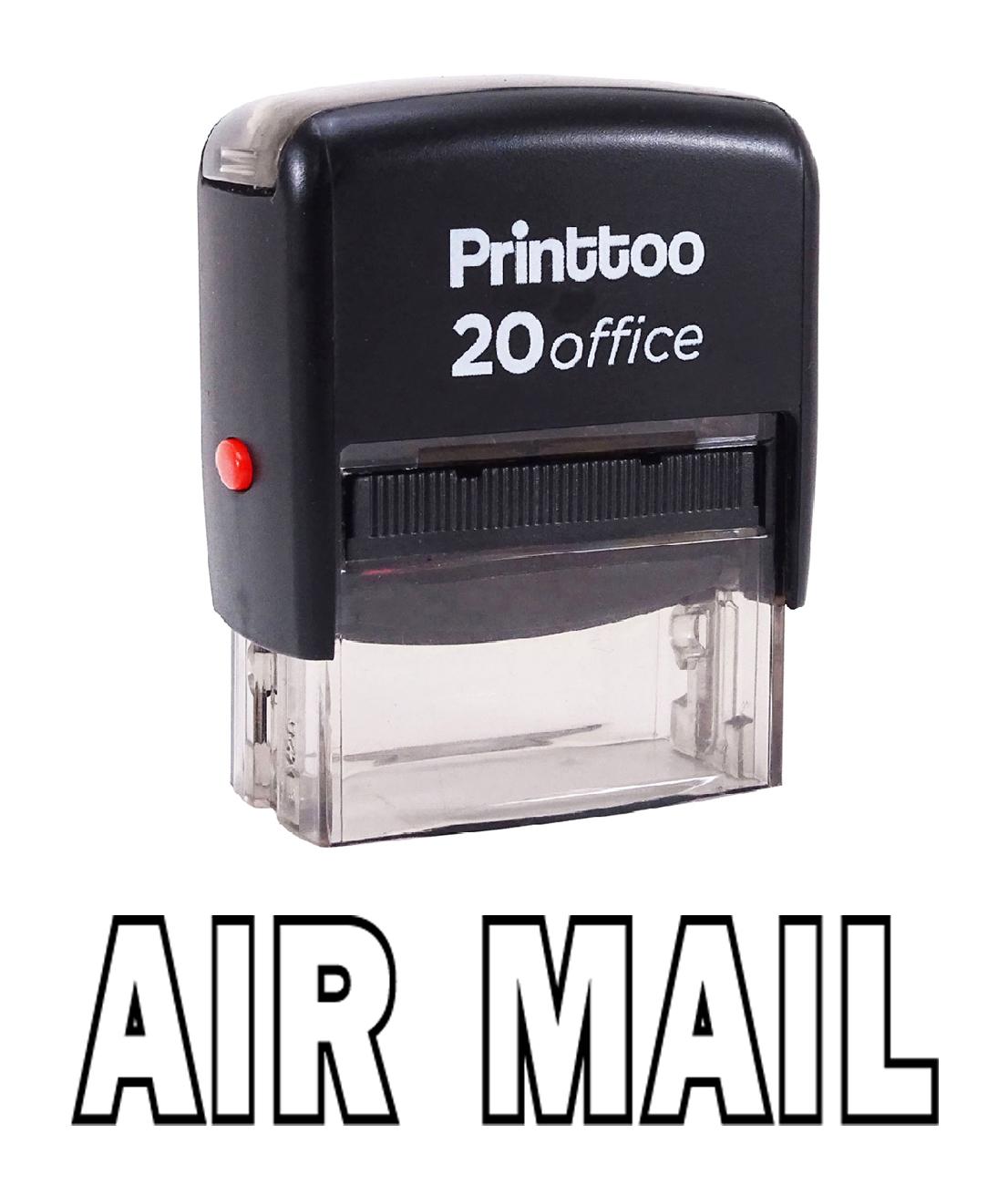 Printtoo Self Inking Rubber Stamp Office Стационарный AIR MAIL Custom 14 mm x 38 mm (Approx) чёрный
Printtoo Self Inking Rubber Stamp Office Стационарный AIR MAIL Custom 14 mm x 38 mm (Approx) чёрный