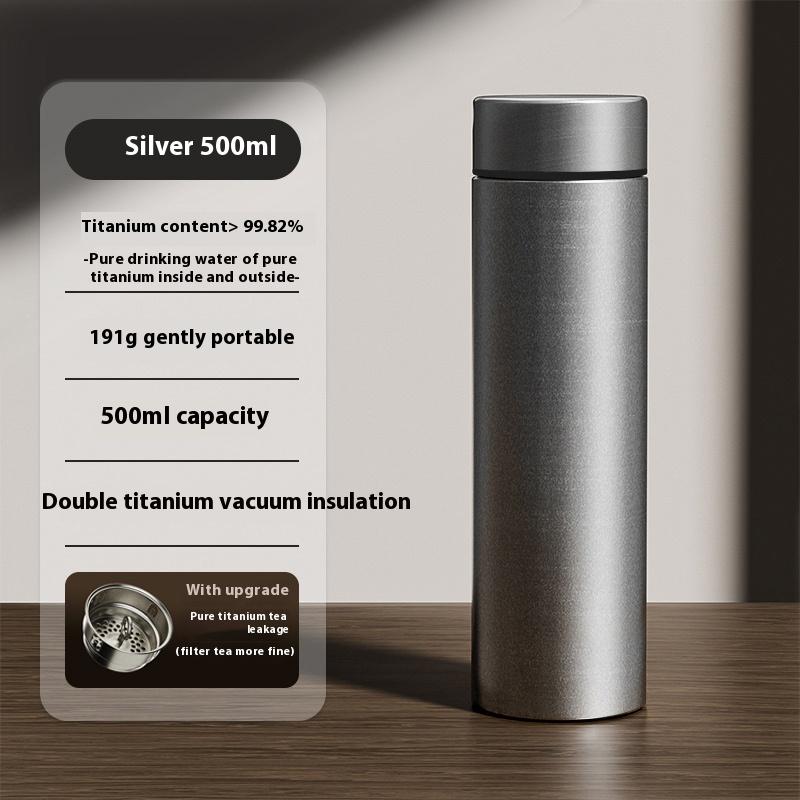 Кружка из чистого титана с термоизоляцией, мужская и женская, портативная чашка для чая, разделение чая и воды, титановая кружка, бутылка с холодной изоляцией 200-600ml
Кружка из чистого титана с термоизоляцией, мужская и женская, портативная чашка для чая, разделение чая и воды, титановая кружка, бутылка с холодной изоляцией 200-600ml