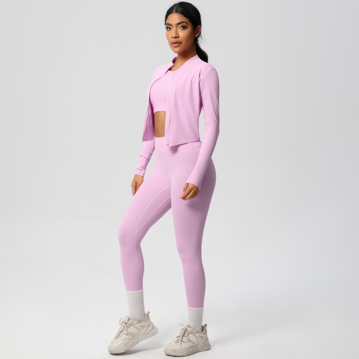 Комплект из трех предметов для йоги с высокой талией, облегающий, «голый», быстросохнущий, верхняя одежда, внутренние брюки с длинным рукавом, костюм для фитнеса, женский спортивный костюм для бега XL
Комплект из трех предметов для йоги с высокой талией, облегающий, «голый», быстросохнущий, верхняя одежда, внутренние брюки с длинным рукавом, костюм для фитнеса, женский спортивный костюм для бега XL