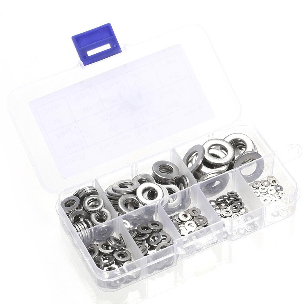 360pcs Stainless Steel Sealing Solid Gasket Washer M2 M2.5 M3 M4 M5 M6 M8 M10 Sump Plug Oil For General Repair Seal Ring Set
360pcs Stainless Steel Sealing Solid Gasket Washer M2 M2.5 M3 M4 M5 M6 M8 M10 Sump Plug Oil For General Repair Seal Ring Set