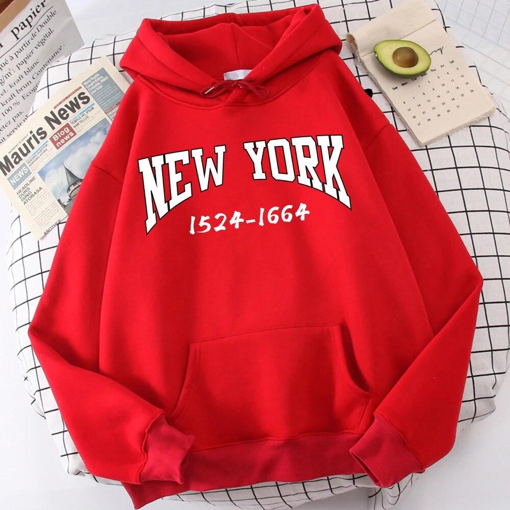Нью-Йорк 1524-1664, уличная повседневная одежда в стиле хип-хоп с надписью, модные универсальные толстовки, качественный спортивный костюм в стиле Харадзюку
Нью-Йорк 1524-1664, уличная повседневная одежда в стиле хип-хоп с надписью, модные универсальные толстовки, качественный спортивный костюм в стиле Харадзюку