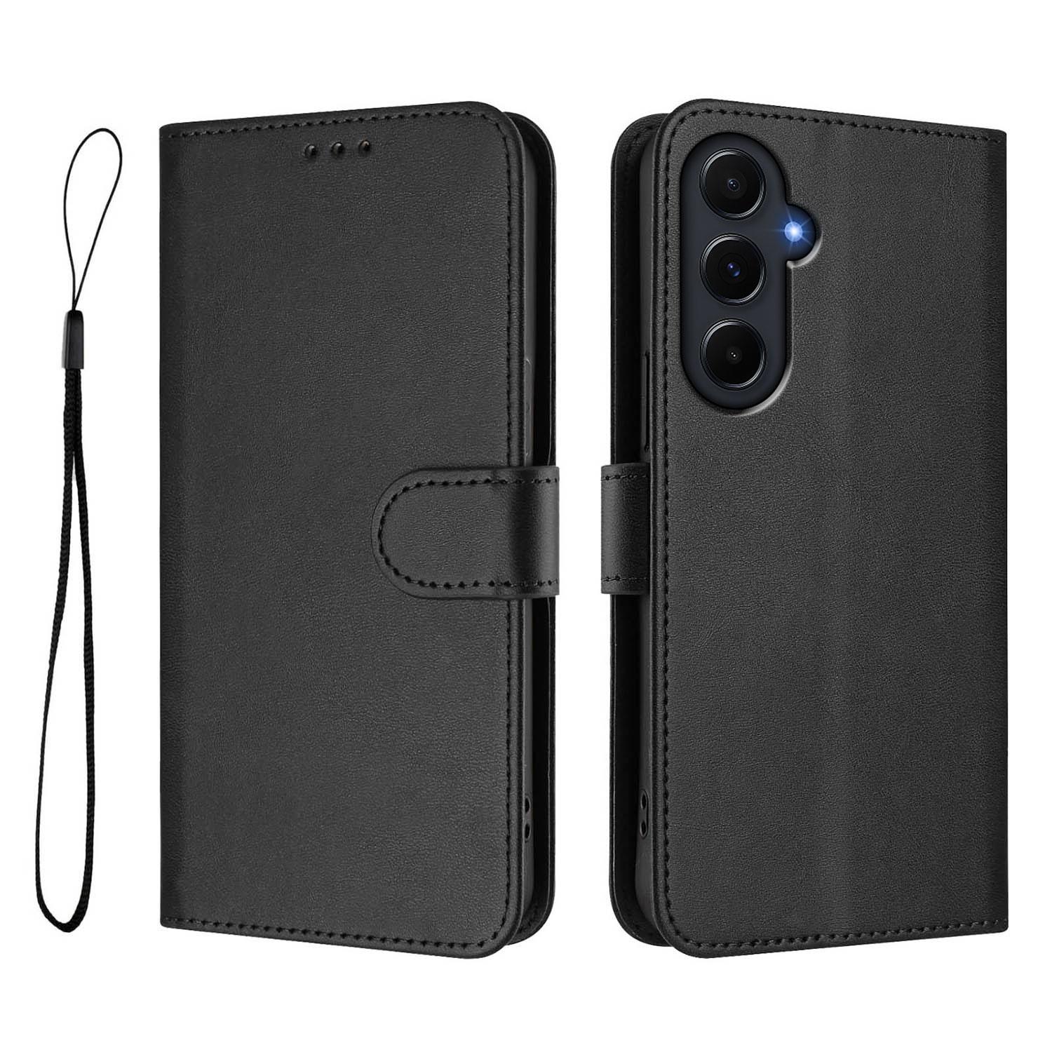 For Samsung Galaxy A55 5G Wallet Case RFID Blocking Calf Texture Leather Stand Phone Cover with Strap Black
For Samsung Galaxy A55 5G Wallet Case RFID Blocking Calf Texture Leather Stand Phone Cover with Strap Black