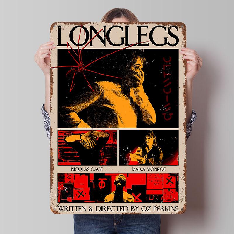 Longlegs Movie Metal Poster Customized Wall Art Retro Vintage Tinplate Signs for Aesthetic Room Decor Men Bedroom Decoration 20x30cm(7.8x11.8inch)
Longlegs Movie Metal Poster Customized Wall Art Retro Vintage Tinplate Signs for Aesthetic Room Decor Men Bedroom Decoration 20x30cm(7.8x11.8inch)