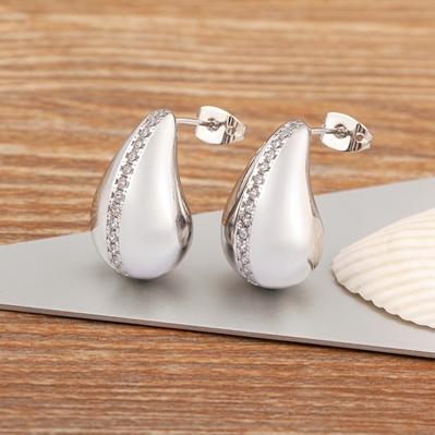 Nidin Classic High Quality Water Drop Shape Gold/Silver Color Women Girls Fashion Zircon Earrings Wedding Jewelry New Year Gift срібний
Nidin Classic High Quality Water Drop Shape Gold/Silver Color Women Girls Fashion Zircon Earrings Wedding Jewelry New Year Gift срібний