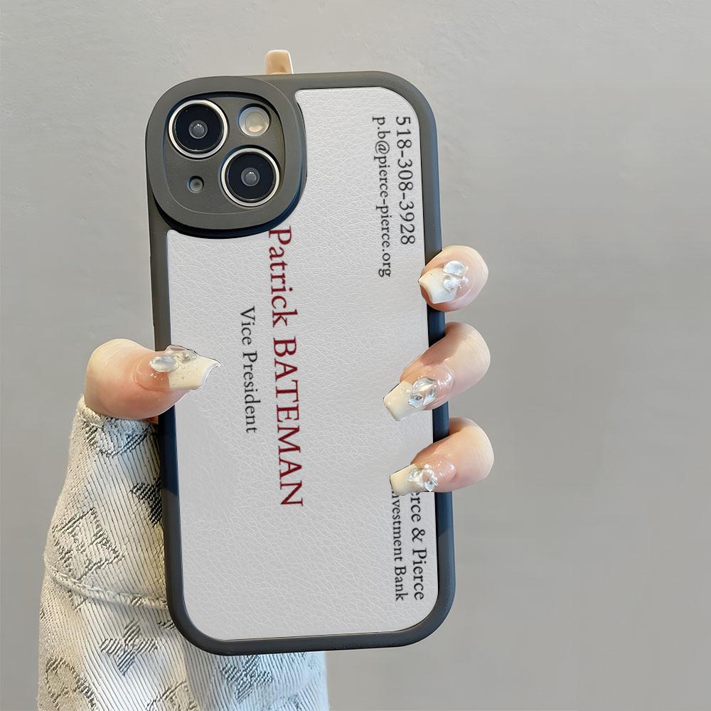 Patrick Bateman Business Card Phone Case For IPhone 16 Great Value 14 13 11 12 Pro Max Mini X XR XS 8 Plus Mini Lambskin Silico iPhone14
Patrick Bateman Business Card Phone Case For IPhone 16 Great Value 14 13 11 12 Pro Max Mini X XR XS 8 Plus Mini Lambskin Silico iPhone14