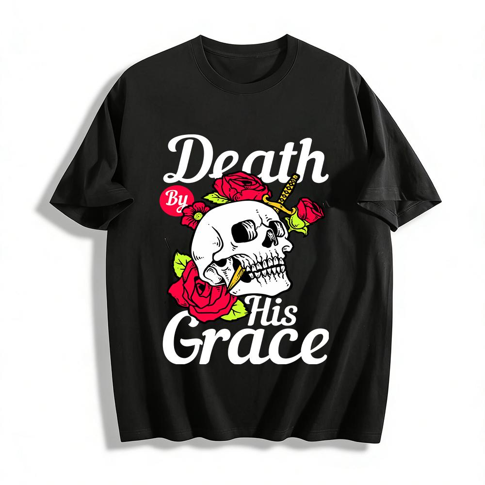 Vintage Skull Rose Sword Print Trendy Casual Crewneck Short Sleeve T-Shirt Pure cotton T-shirt XXS
Vintage Skull Rose Sword Print Trendy Casual Crewneck Short Sleeve T-Shirt Pure cotton T-shirt XXS