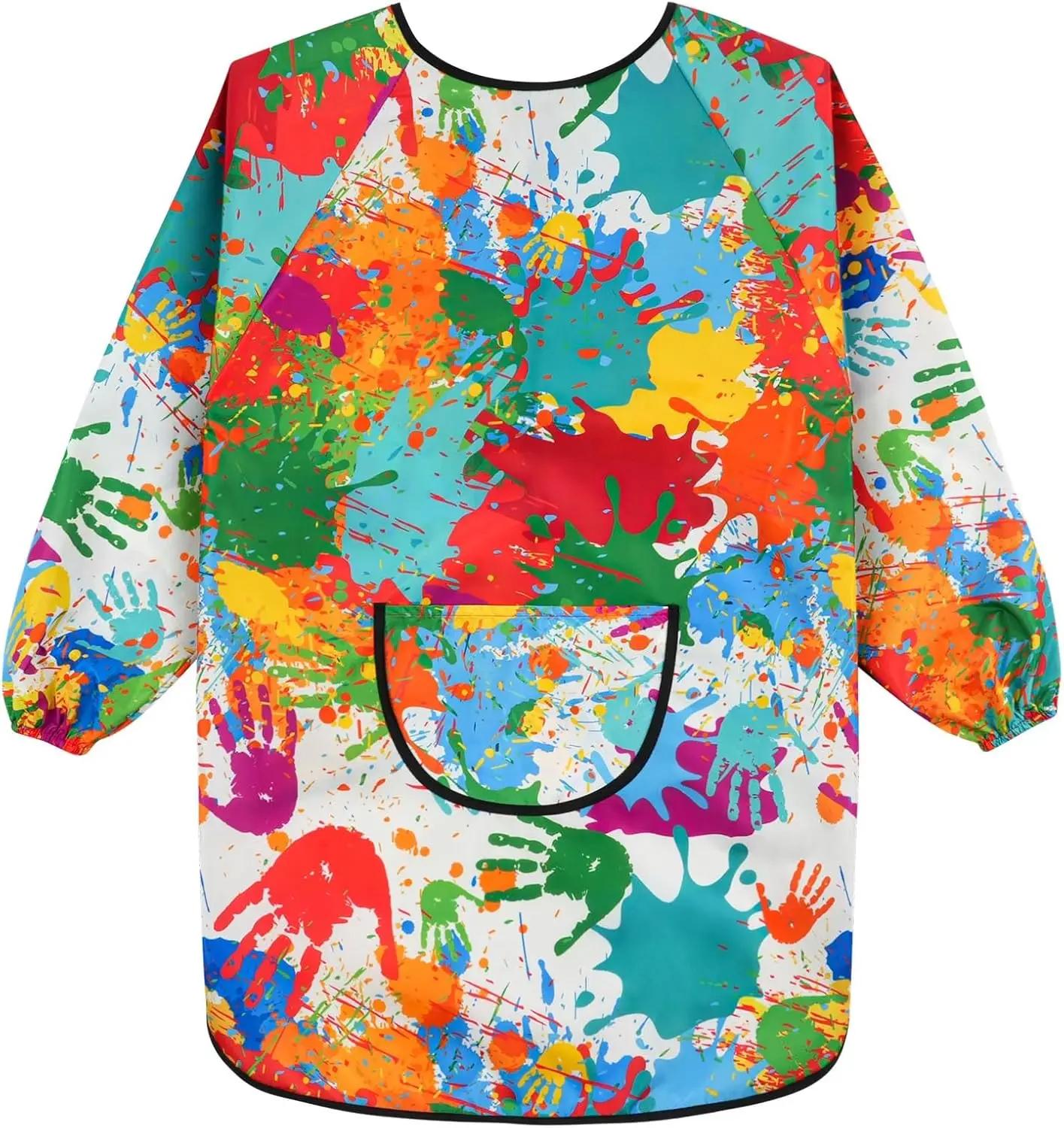 Painted Children s Apron Waterproof Apron Long Sleeve with Pockets 6 To 12 Years Old for Crafts Cooking and Painting Apron S(80cm-100cm)
Painted Children s Apron Waterproof Apron Long Sleeve with Pockets 6 To 12 Years Old for Crafts Cooking and Painting Apron S(80cm-100cm)