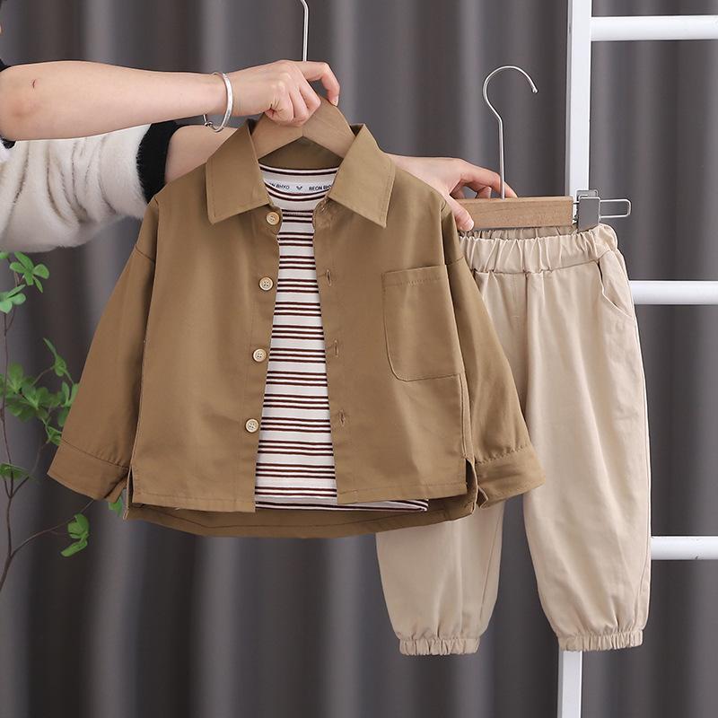 3 Piece Sets Spring Autumn Baby Boy Clothes Korean Fashion Casual Long Sleeve Tops+T-shirt+Pants Children Boutique Clothing 80cm
3 Piece Sets Spring Autumn Baby Boy Clothes Korean Fashion Casual Long Sleeve Tops+T-shirt+Pants Children Boutique Clothing 80cm