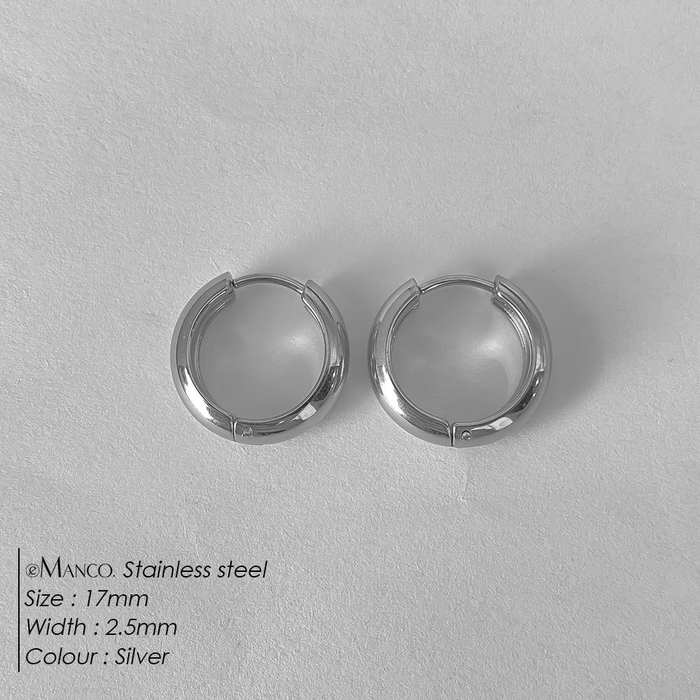 EManco Classic Round Stainless Steel Earrings for Women Men Geometric Circle Ear Buckle Fashion Huggie Daily Jewelry
EManco Classic Round Stainless Steel Earrings for Women Men Geometric Circle Ear Buckle Fashion Huggie Daily Jewelry