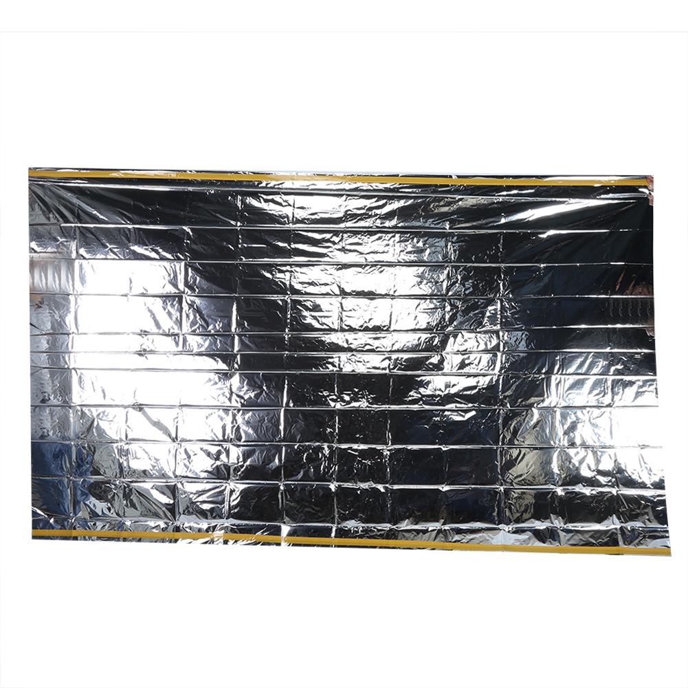 Emergency Tent Blanket Sleeping Bag 1.5 x 2.4m Silver Reflective Waterproof Outdoor Survival Shelter with 1 Tent and 1 Knot
Emergency Tent Blanket Sleeping Bag 1.5 x 2.4m Silver Reflective Waterproof Outdoor Survival Shelter with 1 Tent and 1 Knot
