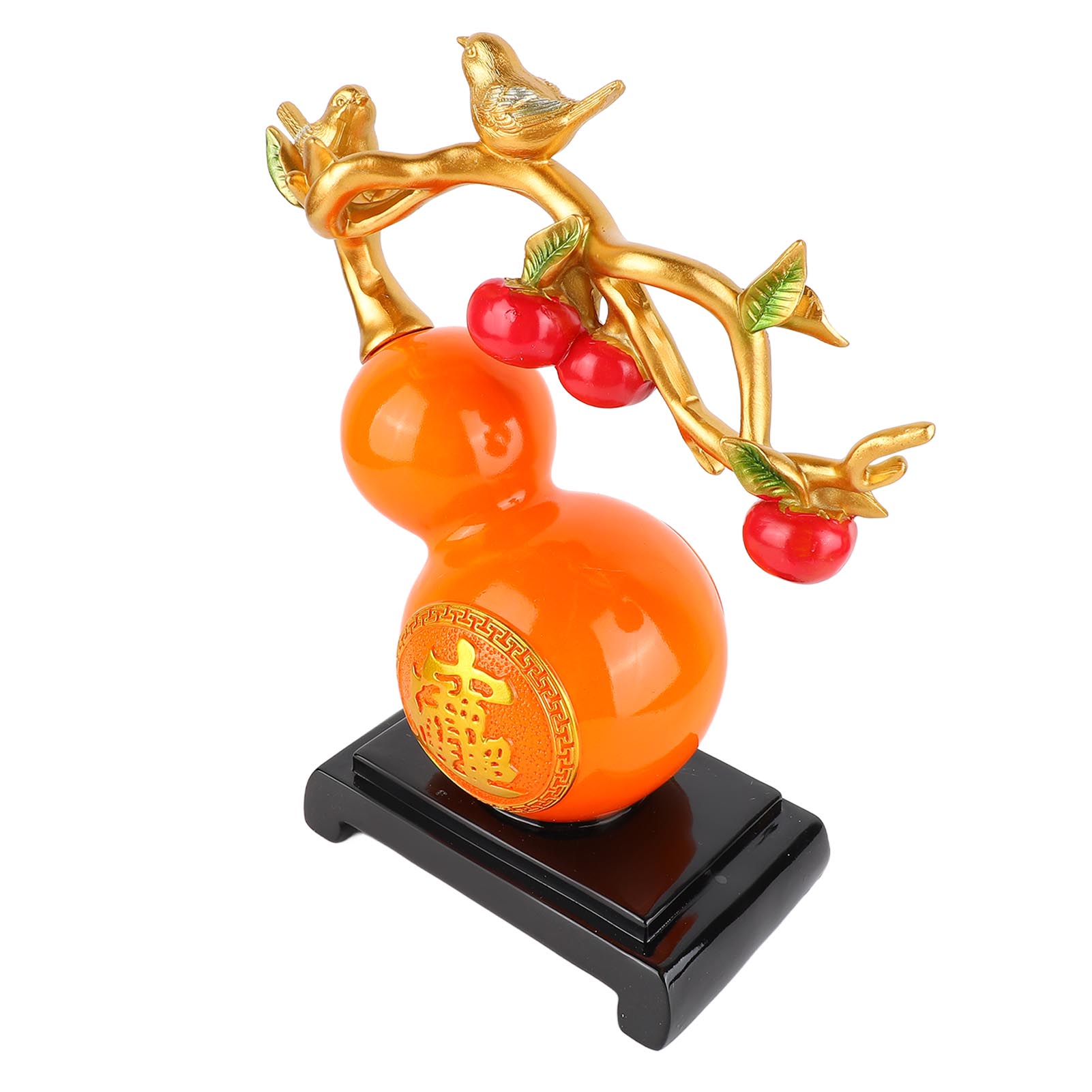 Resin Gourd Statue Good Luck Hand Painted Flat Bottom Chinese Feng Shui Gourd for Desktop
Resin Gourd Statue Good Luck Hand Painted Flat Bottom Chinese Feng Shui Gourd for Desktop