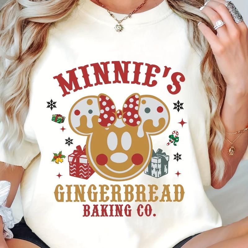 New Cute Mickey Minnie Gingerbread Graphic Print High Quality Unisexs and Womens Short Sleeve Loose Casual TShirts S
New Cute Mickey Minnie Gingerbread Graphic Print High Quality Unisexs and Womens Short Sleeve Loose Casual TShirts S