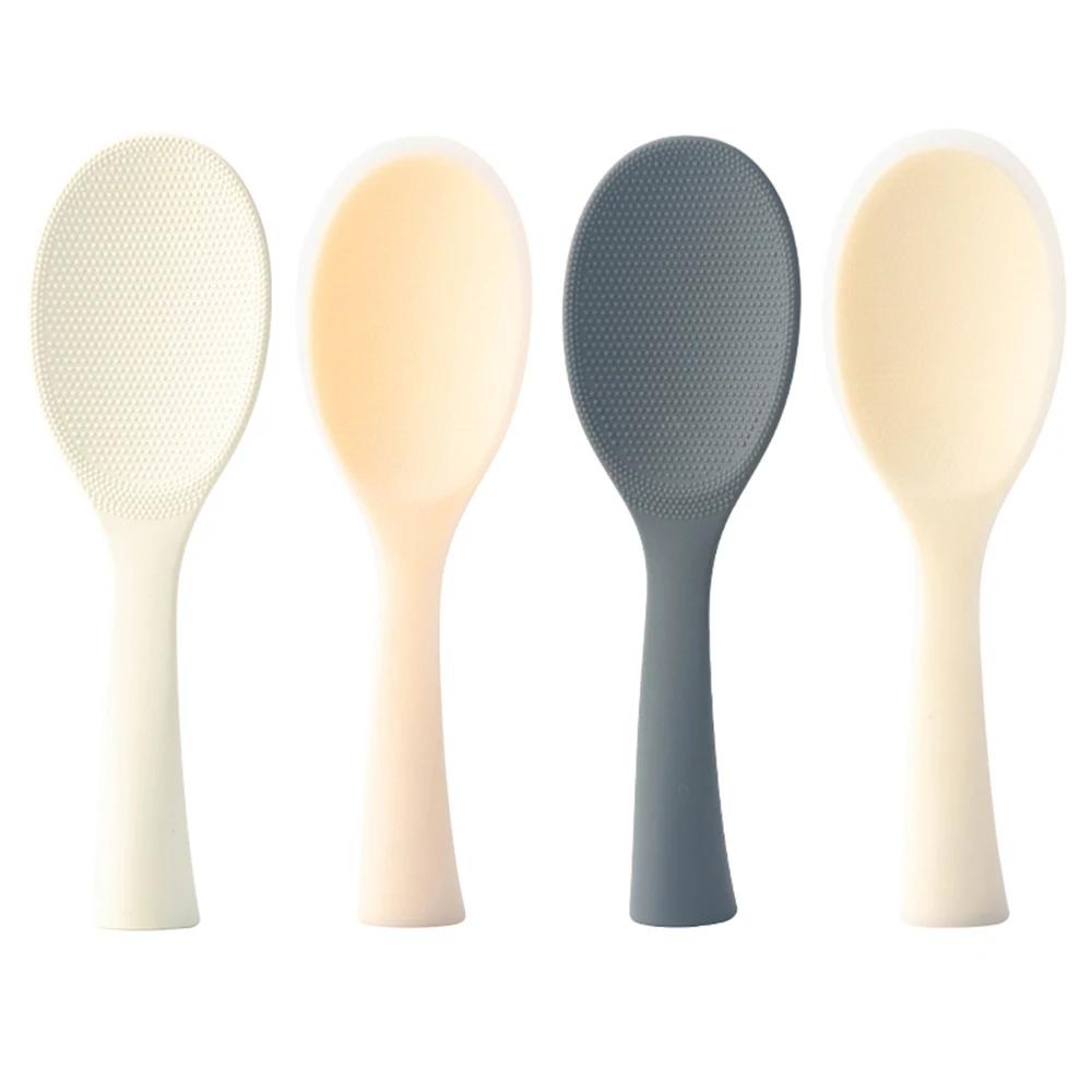 4 шт. силиконовая деревянная ручка ложка для риса термостойкая антипригарная ложка для риса Lisheng ложка для риса кухонные принадлежности