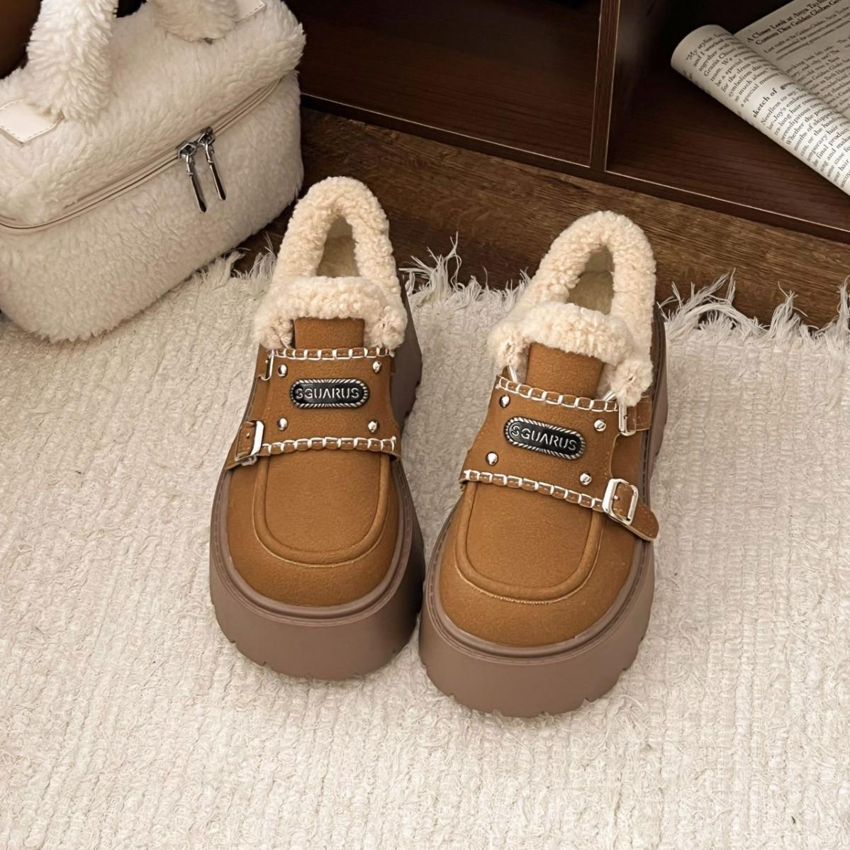 Gu Yun fashion retro velvet platform small leather shoes women s 2024 new autumn and winter height increase British style Mary Jane cotton shoes 40 верблюд
Gu Yun fashion retro velvet platform small leather shoes women s 2024 new autumn and winter height increase British style Mary Jane cotton shoes 40 верблюд