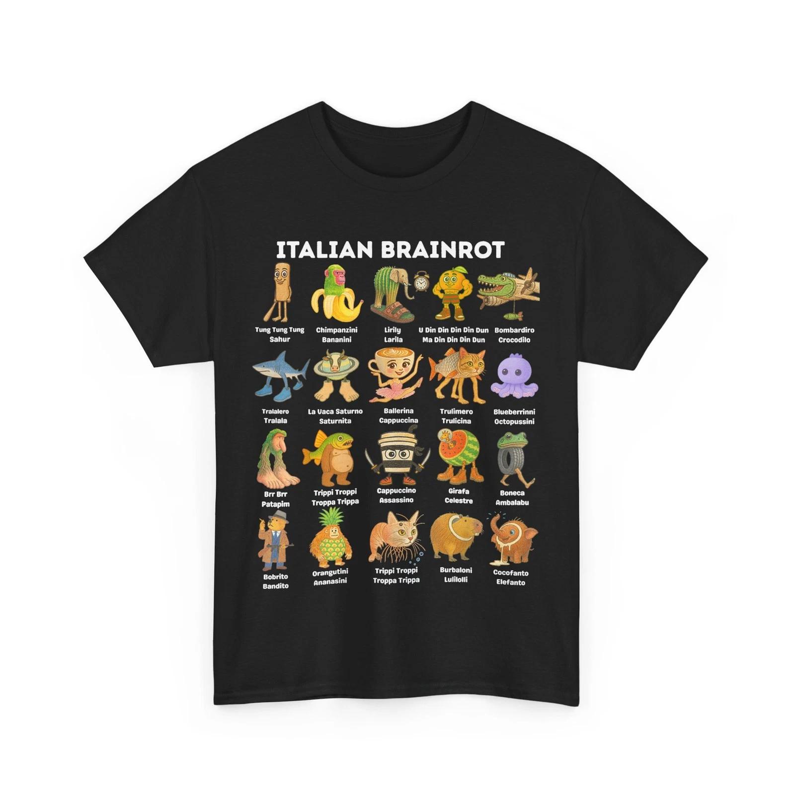 Italian Brainrot Meme Shirt, All Brainrot Animals Humor Funny Women Men T-Shirt 2XL
Italian Brainrot Meme Shirt, All Brainrot Animals Humor Funny Women Men T-Shirt 2XL
