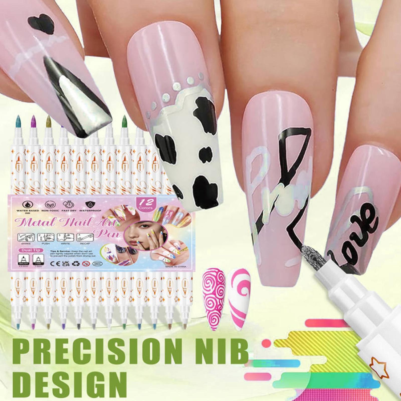 DIY Nail Drawing Doodle Pen Nail Painting Colored Nail Pen Drawing Pen Acrylic Pen Nail Outline And Coloring Color Retention Pen 12ML One Size білий
DIY Nail Drawing Doodle Pen Nail Painting Colored Nail Pen Drawing Pen Acrylic Pen Nail Outline And Coloring Color Retention Pen 12ML One Size білий