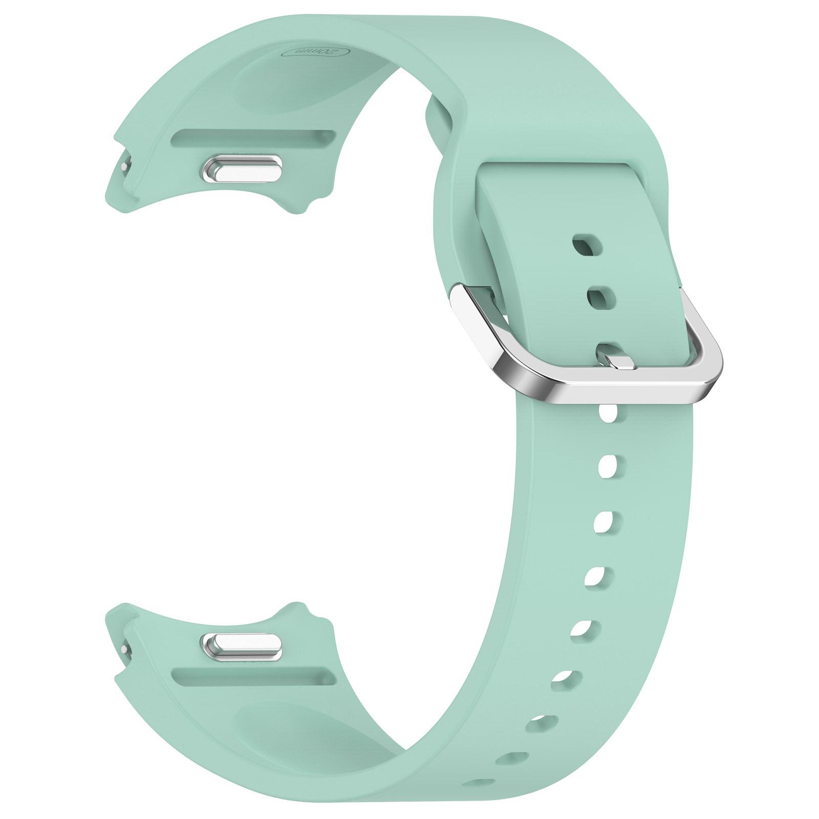 For Samsung Galaxy Watch4/5/6/7 40mm/Watch 5 Pro 45mm/Watch FE 40mm Wrist Band Silver Buckle Silicone Watch Strap Dark Green
For Samsung Galaxy Watch4/5/6/7 40mm/Watch 5 Pro 45mm/Watch FE 40mm Wrist Band Silver Buckle Silicone Watch Strap Dark Green
