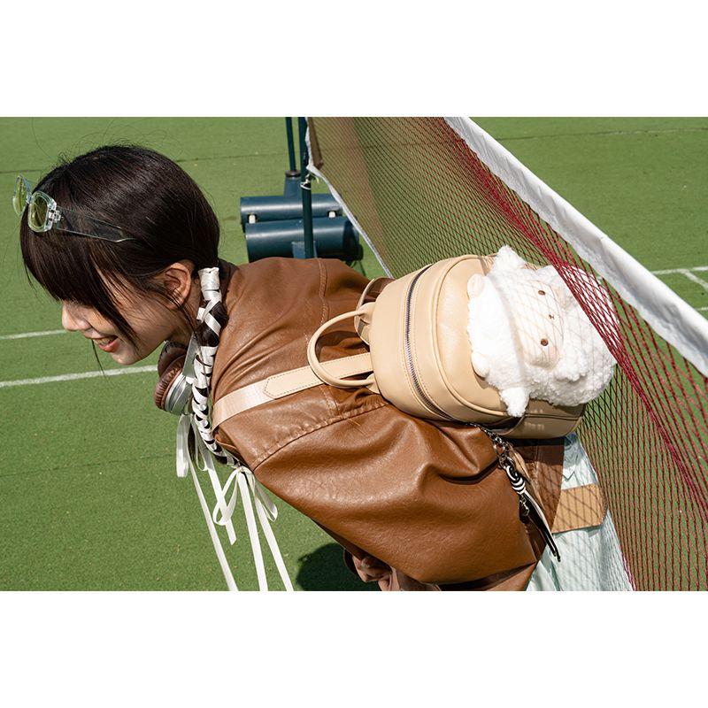 Ioiai Leather Backpack Commuter Travel Backpack Women Summer New Schoolbag Student Cute Lamb Good-looking Light Brown Lamb Backpack
Ioiai Leather Backpack Commuter Travel Backpack Women Summer New Schoolbag Student Cute Lamb Good-looking Light Brown Lamb Backpack