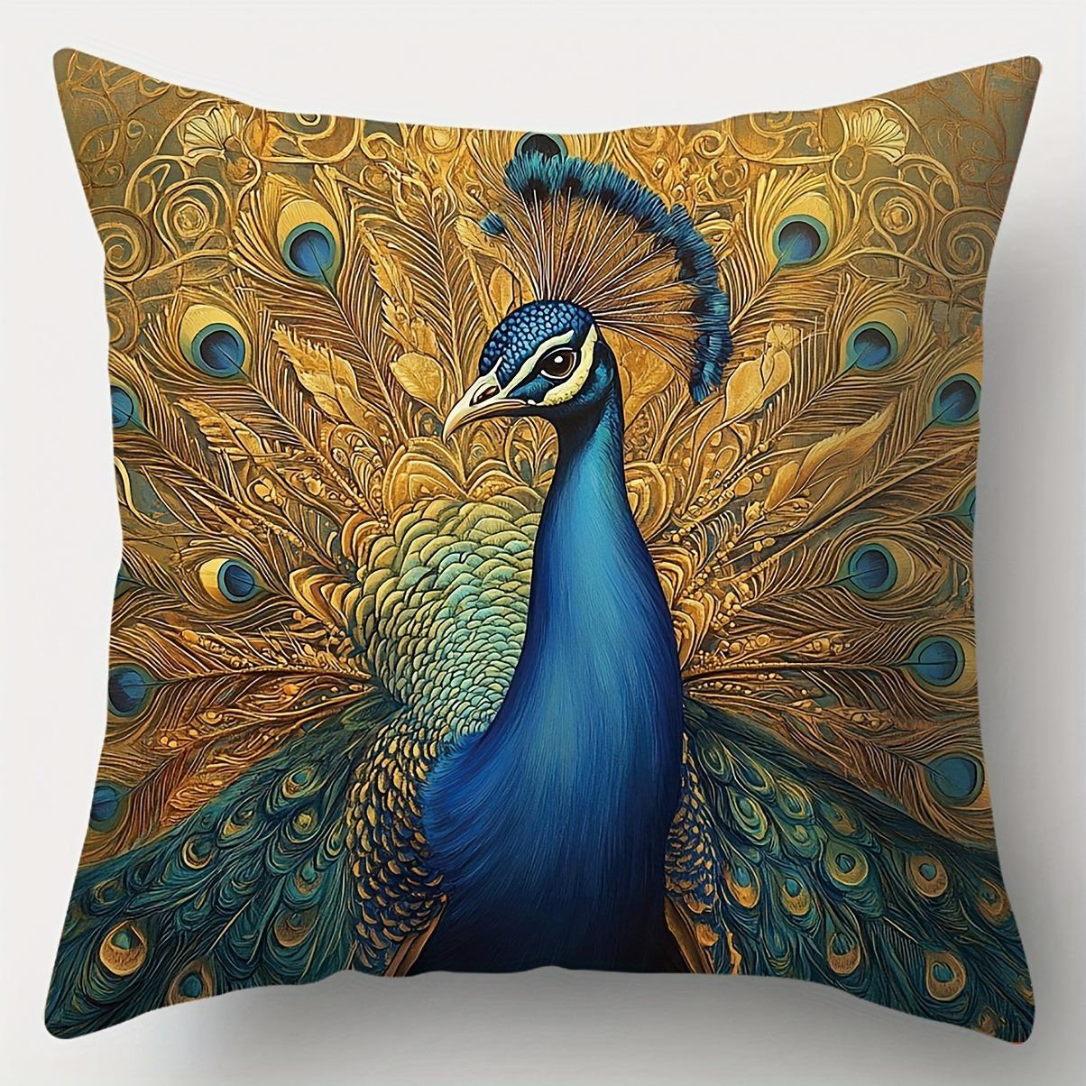 Home Decor Exquisite PeacockPatterned Decorative Pillow Covers Pattern Cushion Cover Suitable for Sofa Bedroom Car Pillow Cover 40cmx40cm
Home Decor Exquisite PeacockPatterned Decorative Pillow Covers Pattern Cushion Cover Suitable for Sofa Bedroom Car Pillow Cover 40cmx40cm