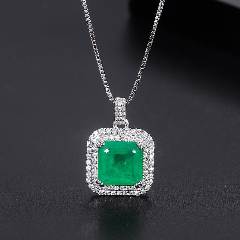 Charm Designer Emerald Stone Square Pendant Necklace Earring Open Adjustable Ring Set Women Wedding Accessories Anniversary Gift
Charm Designer Emerald Stone Square Pendant Necklace Earring Open Adjustable Ring Set Women Wedding Accessories Anniversary Gift