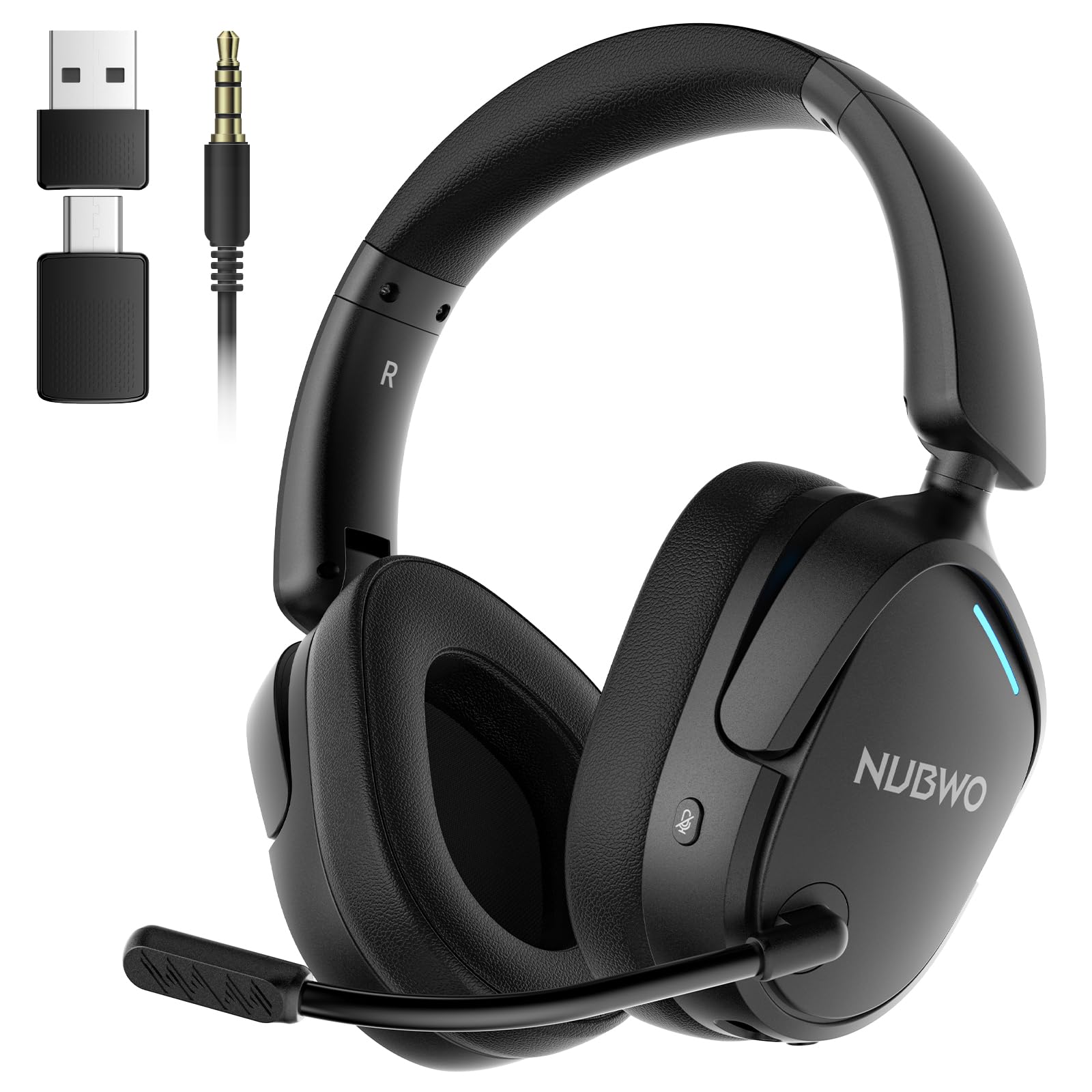 NUBWO Gaming Headset for Latency Surround FPS Game Headset for PS5 PS5, Wireless, 2.4G USB/Type-C/Bluetooth 5.3/Wired, 4-Way Connection, Ultra-Low чорний
NUBWO Gaming Headset for Latency Surround FPS Game Headset for PS5 PS5, Wireless, 2.4G USB/Type-C/Bluetooth 5.3/Wired, 4-Way Connection, Ultra-Low чорний