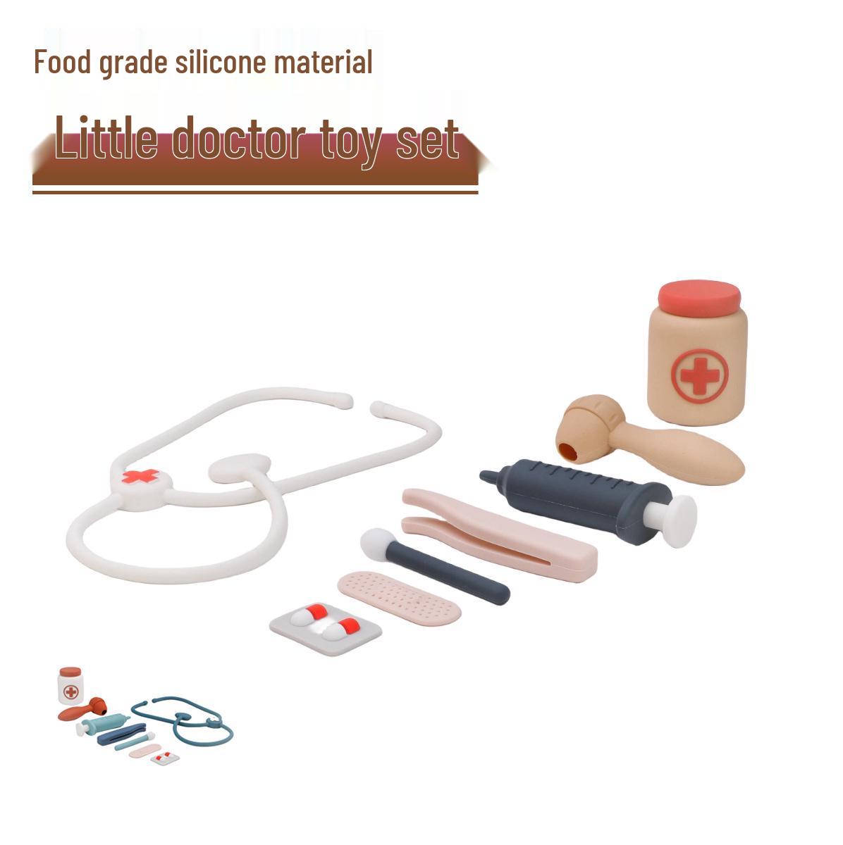 Platinum Silicone Little Doctor Role Play Set - Educational Toy with Stethoscope for Children 8 Pieces белый
Platinum Silicone Little Doctor Role Play Set - Educational Toy with Stethoscope for Children 8 Pieces белый