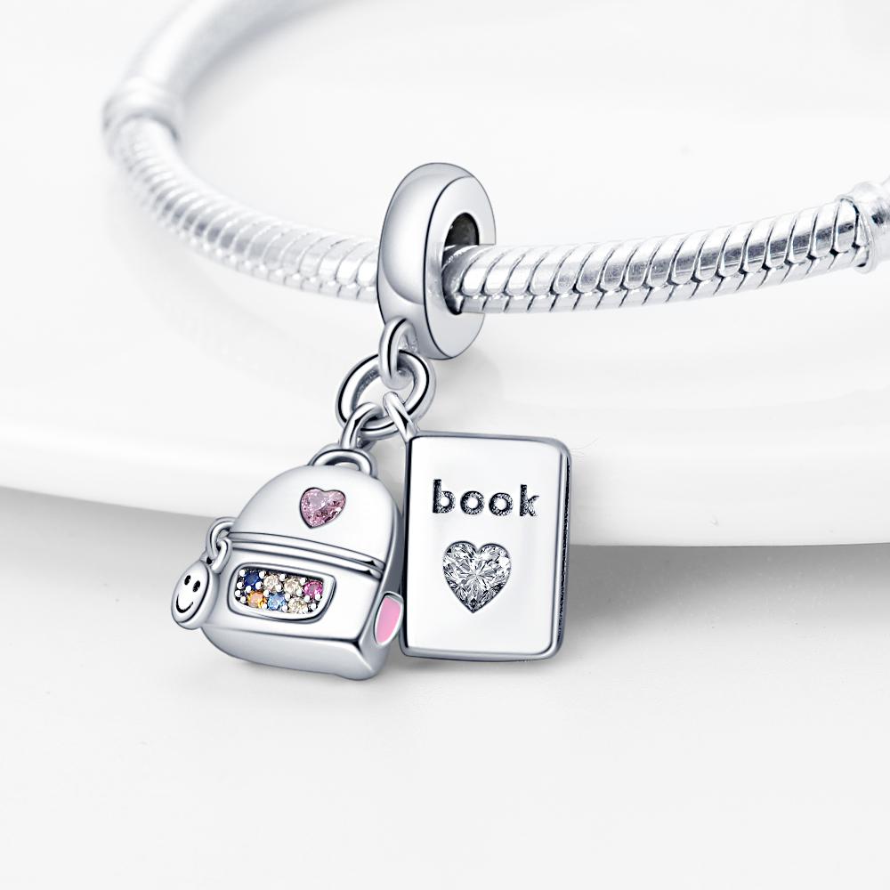 Charm Bead Charms Authentic copper Plated Schoolbag Books Pendant Bead Charms Compatible With Bracelets Diy Fine Gift Women Delicate Jewellery белый
Charm Bead Charms Authentic copper Plated Schoolbag Books Pendant Bead Charms Compatible With Bracelets Diy Fine Gift Women Delicate Jewellery белый