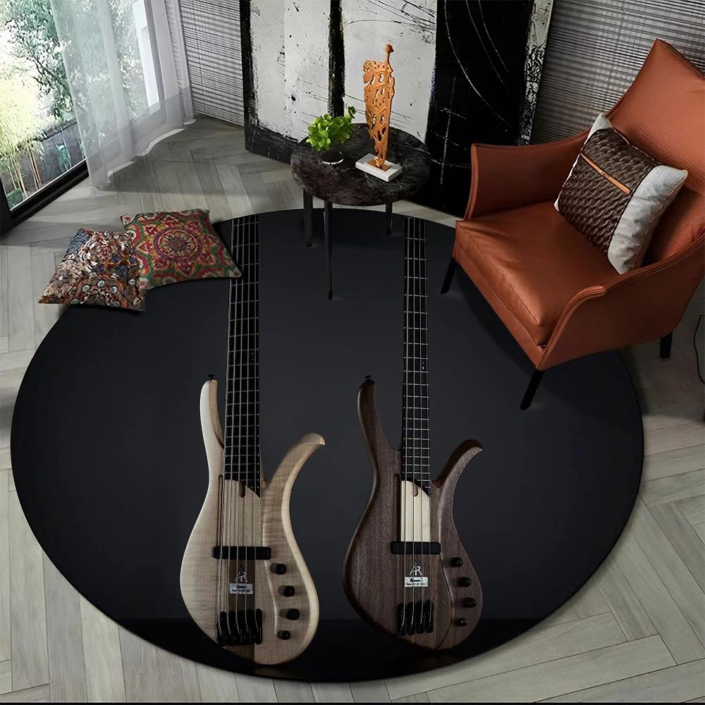 Electric Guitar Classical Guitar Round Carpet Rug for Living Room Bedroom Child Playroom Decor,Pet Area Rug Non-slip Floor Mat 60cm by 60cm
Electric Guitar Classical Guitar Round Carpet Rug for Living Room Bedroom Child Playroom Decor,Pet Area Rug Non-slip Floor Mat 60cm by 60cm
