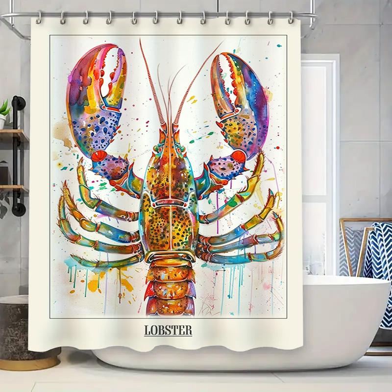 Multicolored Lobster Shower Curtain Waterproof Bathroom Decoration 90x180cm
Multicolored Lobster Shower Curtain Waterproof Bathroom Decoration 90x180cm