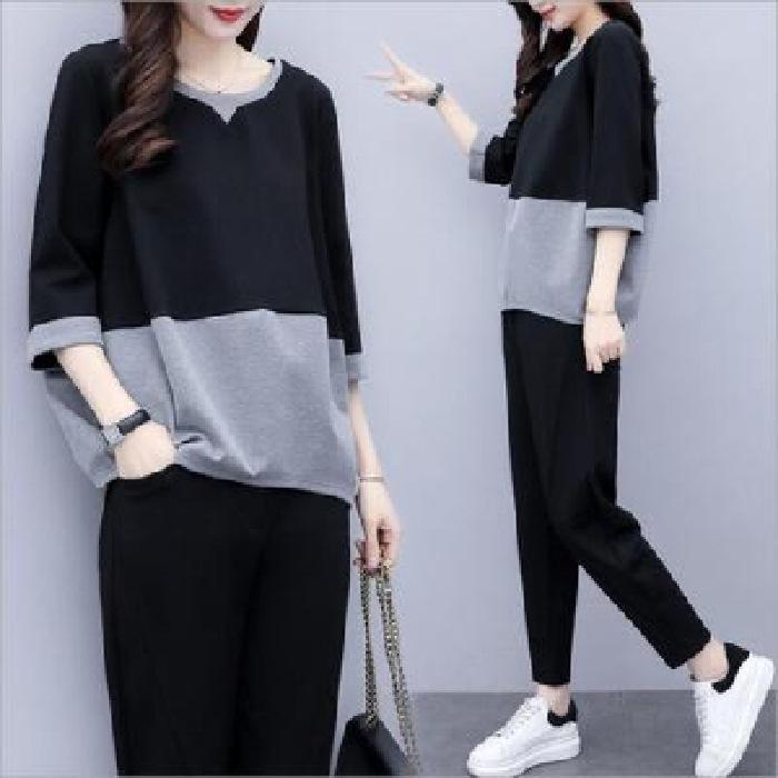 2026 New Korean Style Plus Size Two-Piece Set: Casual Loose Top & Slimming Skinny Pants XXXL серый
2026 New Korean Style Plus Size Two-Piece Set: Casual Loose Top & Slimming Skinny Pants XXXL серый