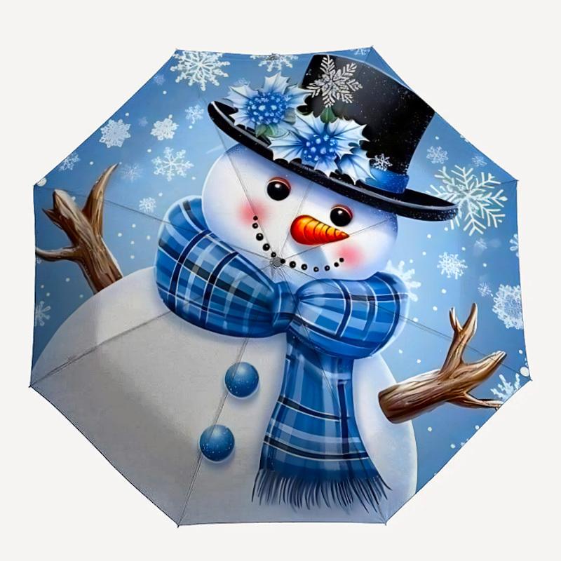 1pc Snowman Winter Automatic Folding Umbrella with 8 Bones, 3-Fold Compact Umbrella, Compact Design On-the-Go Essential, casual outdoor acce
1pc Snowman Winter Automatic Folding Umbrella with 8 Bones, 3-Fold Compact Umbrella, Compact Design On-the-Go Essential, casual outdoor acce