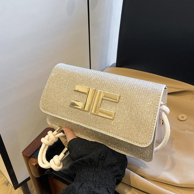 Трендовая осенне-зимняя новая сумка подмышку женская европейская, американская мода и искусство ins универсальная личность ниша высококлассная сумка через плечо шампанского