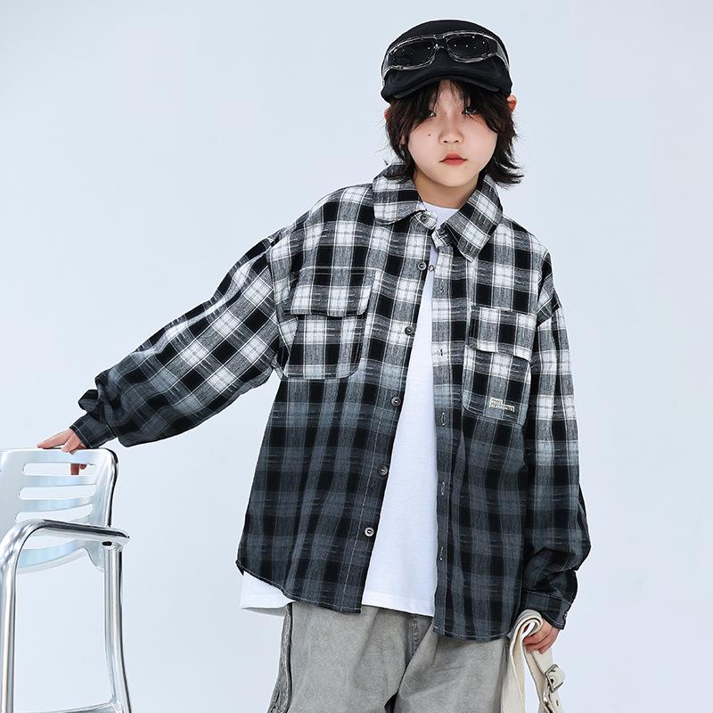 2026 Boys Pure Cotton Plaid Shirt Jacket: Trendy Spring Style for Middle and Older Boys 130 чорний
2026 Boys Pure Cotton Plaid Shirt Jacket: Trendy Spring Style for Middle and Older Boys 130 чорний