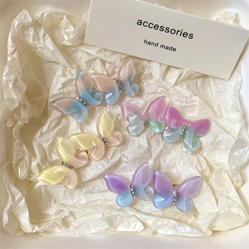 Korean Style Gradient Butterfly Hairpin Colorful Lovely Barrettes Small Sweet Duckbill Clip Female
Korean Style Gradient Butterfly Hairpin Colorful Lovely Barrettes Small Sweet Duckbill Clip Female